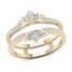 Diamond Enhancer Band 1/2 ct tw Round/Marquise 14K Yellow Gold