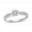 Diamond Ring 1/10 ct tw 10K White Gold