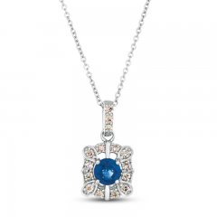 Le Vian Sapphire Necklace 1/4 ct tw 14K Vanilla Gold 18"