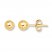 Ball Stud Earrings 4mm 14K Yellow Gold